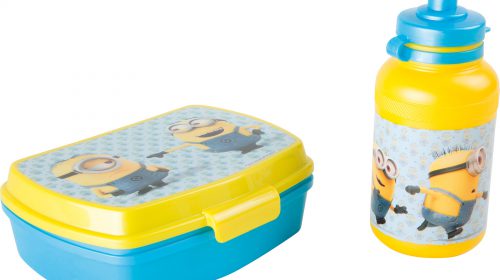 REGENSCHADE: Minions brooddoos en fles