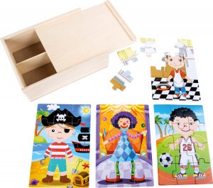 Puzzelbox Jongen in kostuum