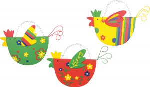 Decoratie Gekleurde vogels