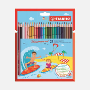 Stabilo – Kleurpotloden Aquacolor – 24 potloden in een kartonnen etui