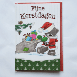 Fijne kerstdagen, beer