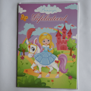 Grote kaart: Gefeliciteerd Prinsesje