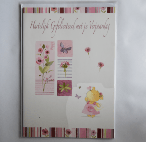 Grote kaart: Hartelijk gefeliciteerd met je verjaardag