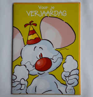 Grote kaart: Muis Verjaardag