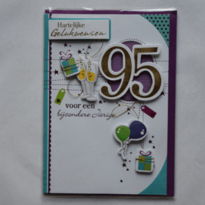 Hartelijke gelukwensen - 95 jaar - 3D