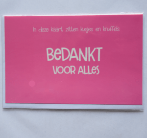 Bedankt voor alles