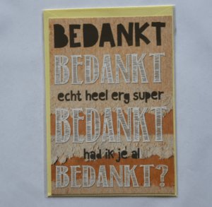 Bedankt