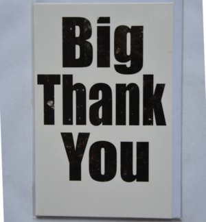 Big Thank You