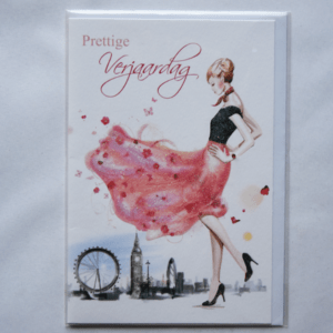 Prettige verjaardag - glinsterkleed