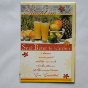 Recept om snel beter te worden