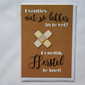 Niet zo lekker in je vel