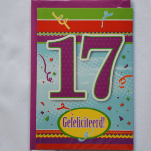 Verjaardag: 17 jaar