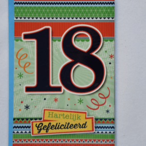 Verjaardag: 18 jaar