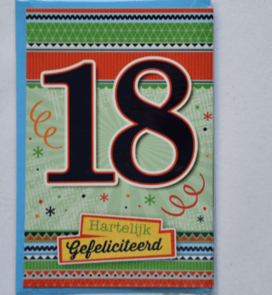Verjaardag: 18 jaar