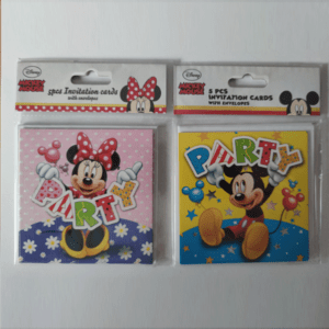10 Uitnodigingen Mickey Mouse