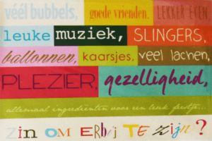 Uitnodigingskaartjes 5 stuks met enveloppe - Ingrediënten