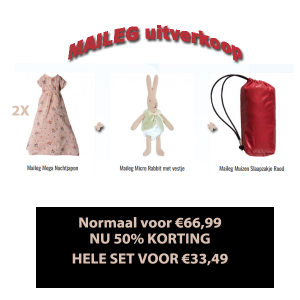Maileg actie : 50% korting op de set