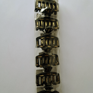 Haarspeldjes 6 stuks, zwart/goud