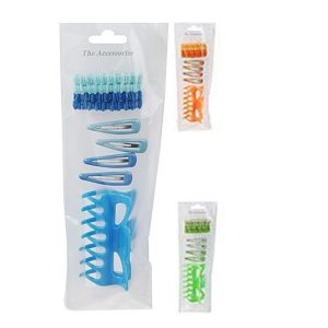 9 delig haarset, verkrijgbaar in verschillende kleuren